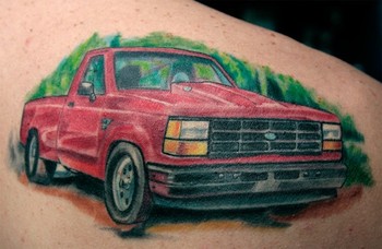 Tattoos - Todo - A RED truck